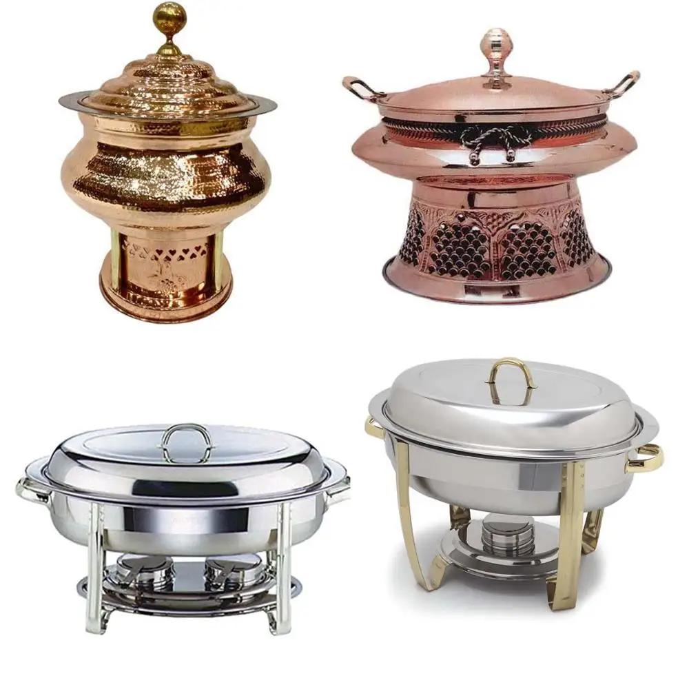 Copper Cheffing Dis Restaurant Serving Dishes Indian Chafing Dish Buy Copper Cheffing Dis