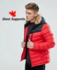 Cheap price men custom cotton-padded jacket men winter,Colour Block High Made Of About Apparels Puffer Jacket In Red