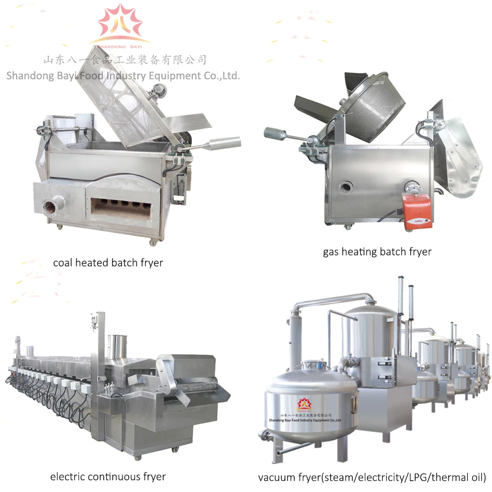 Semi-automatic batch fryer snack frying machine potato chips fryer deep frying system