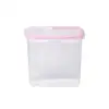 Air-Tight Food Storage Container Durable Plastic - BPA Free - Clear Plastic with Black Lids
