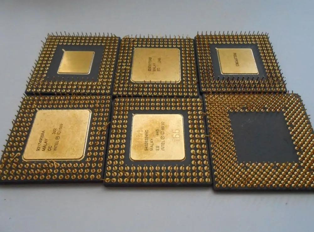 Pentium Pro Gold Ceramic Cpu Scrap High Grade Cpu Cpus
