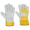 Quality Cowhide split leather winter work glove bus driver with patch palm