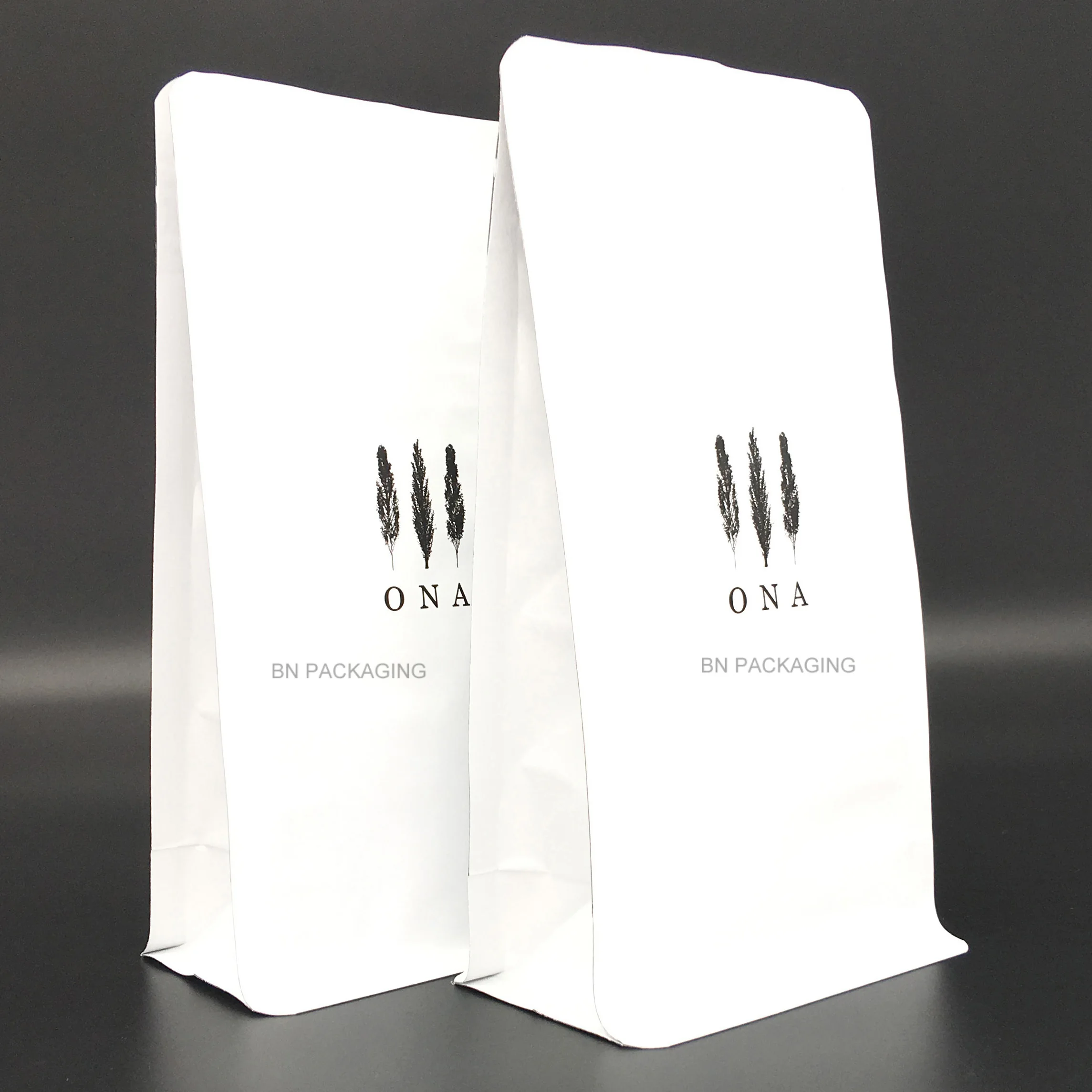 Box Bottom Coffee Bag Resealable Pouch Plastic Packaging Bag - Buy Box ...