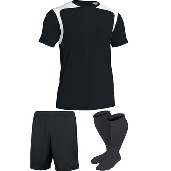 black soccer kits