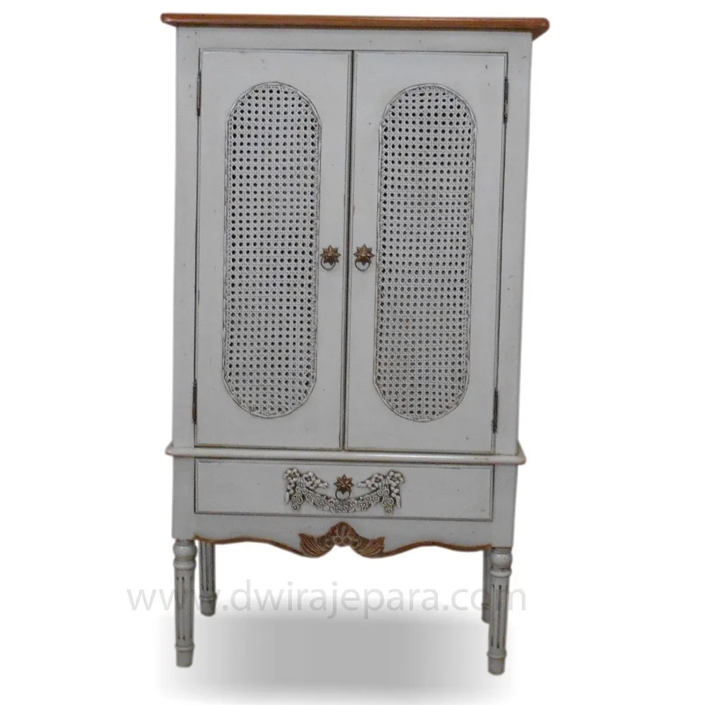 Living Room Furniture French Shabby Chic Wooden Cabinet With 2