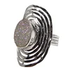 Lovely Druzy 925 Sterling Silver ring