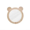 Wholesale Teddy Bear Round Wall Mirror Pine Wood Frame
