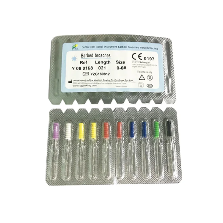 Dental Barbed Broaches Nervbroach Root Canal Files K File H File