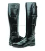 Man Men's Tall Knee High Leather Equestrian Buckle Polo Boots Shoes