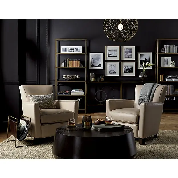 Galen Brushed Nickel Leather Magazine Rack Buy Magazine Rack,Foldable