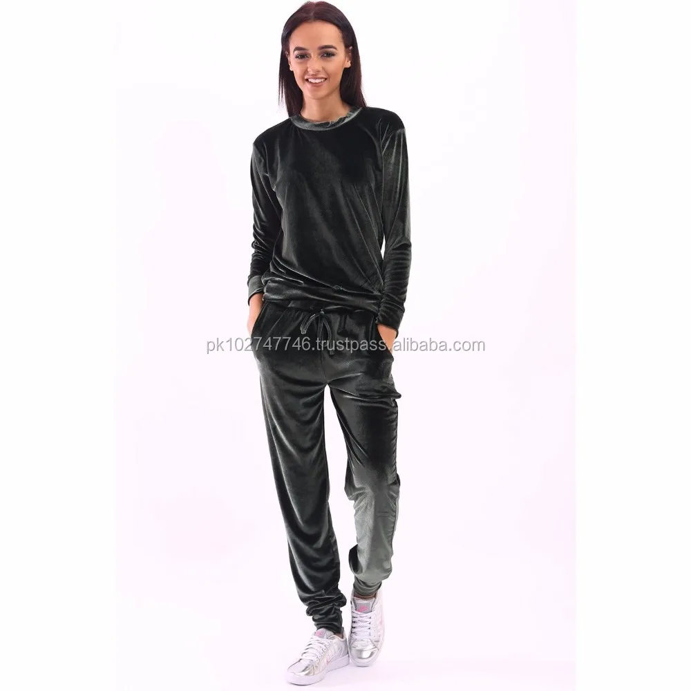 velvet velour tracksuit