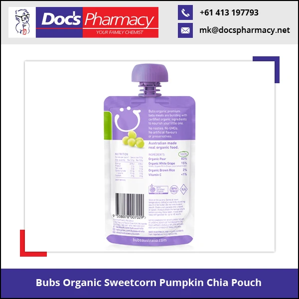 bubs organic pouches
