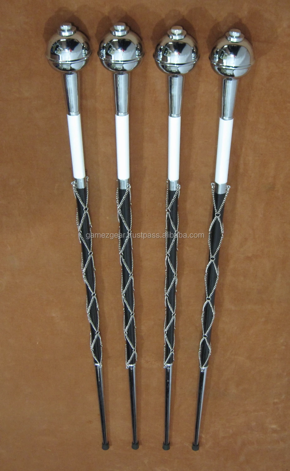 Drum Major Mace Pole And Ceremonial / Marching Band Mace Poles Buy Mace Pole,Malacca Cane Mace