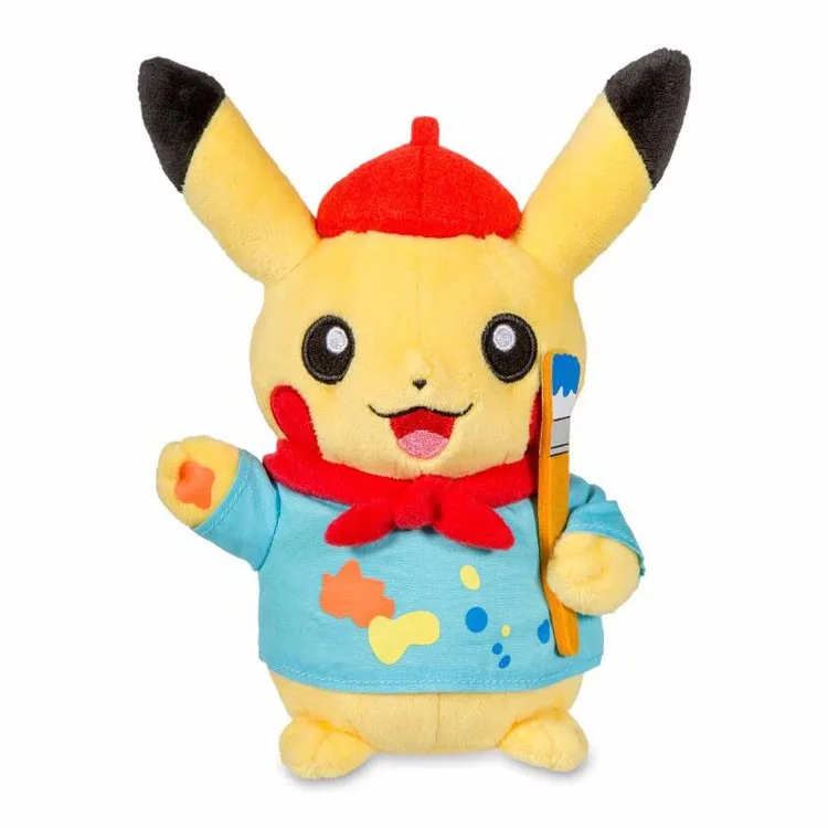 Özelleştirilmiş Pokemon Yumuşak Peluş Doldurulmuş Oyuncak Santa Pikachu