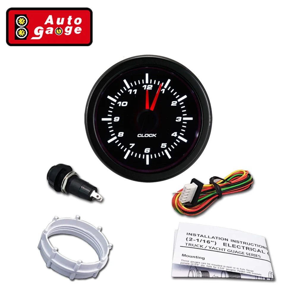 Electrical Needle 52mm Clock Gauge For Truck Buy Analog Indicator