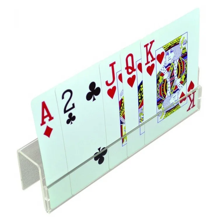Customized Plastic Playing Card Holder Acrylic Diy Game Card Holder