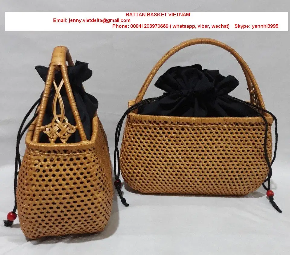 Vietnam Rectangle Rattan Bag - Buy Rattan Beach Bag,Natural Rattan Bags ...