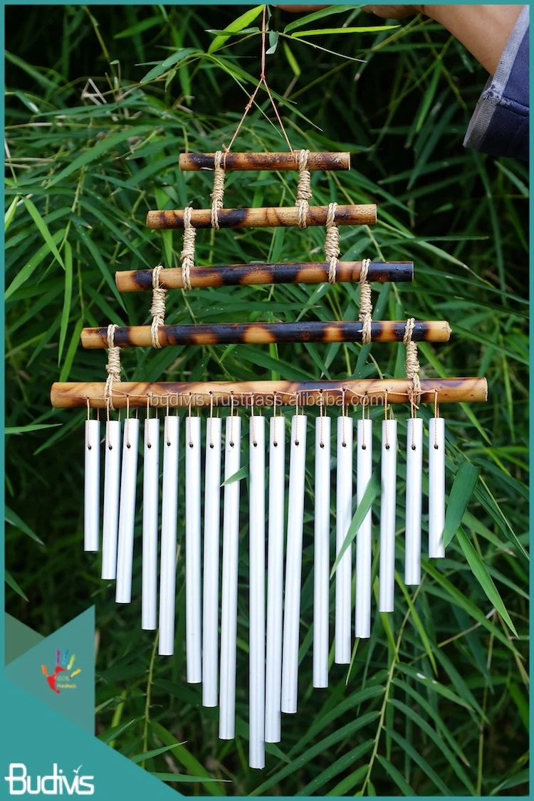 hanging bamboo wind chimes bell harmony natural sound tuned100%