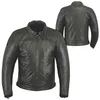 Latest Design Fashion Men Jackets PU Washed Stand Collar Moto Leather Jacket