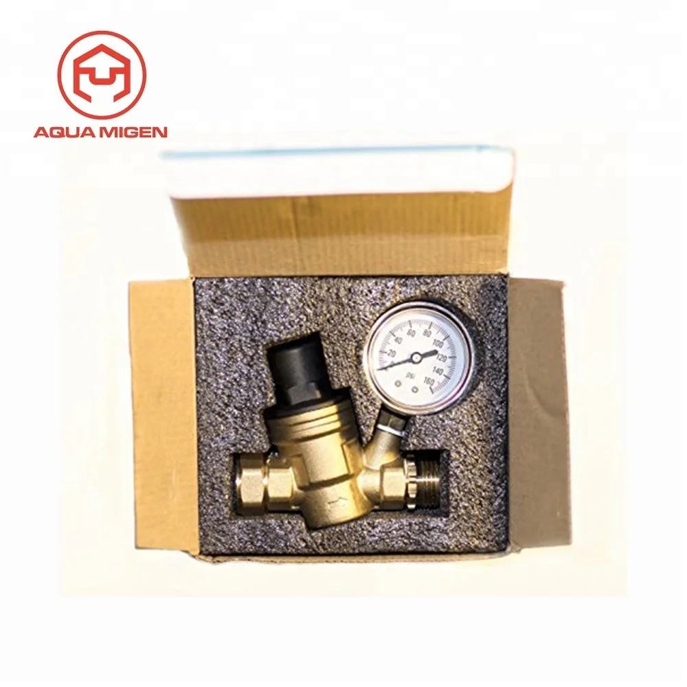 Rv Water Pressure Regulator Brass Adjustable Pressure Reducer Valve W