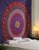 Bohemian Psychedelic Peacock Mandala Wall hanging Bedding Tapestry