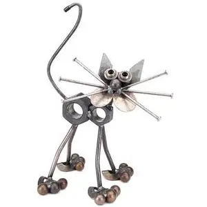 Standing Nuts And Bolts Animal Metal Sculptures