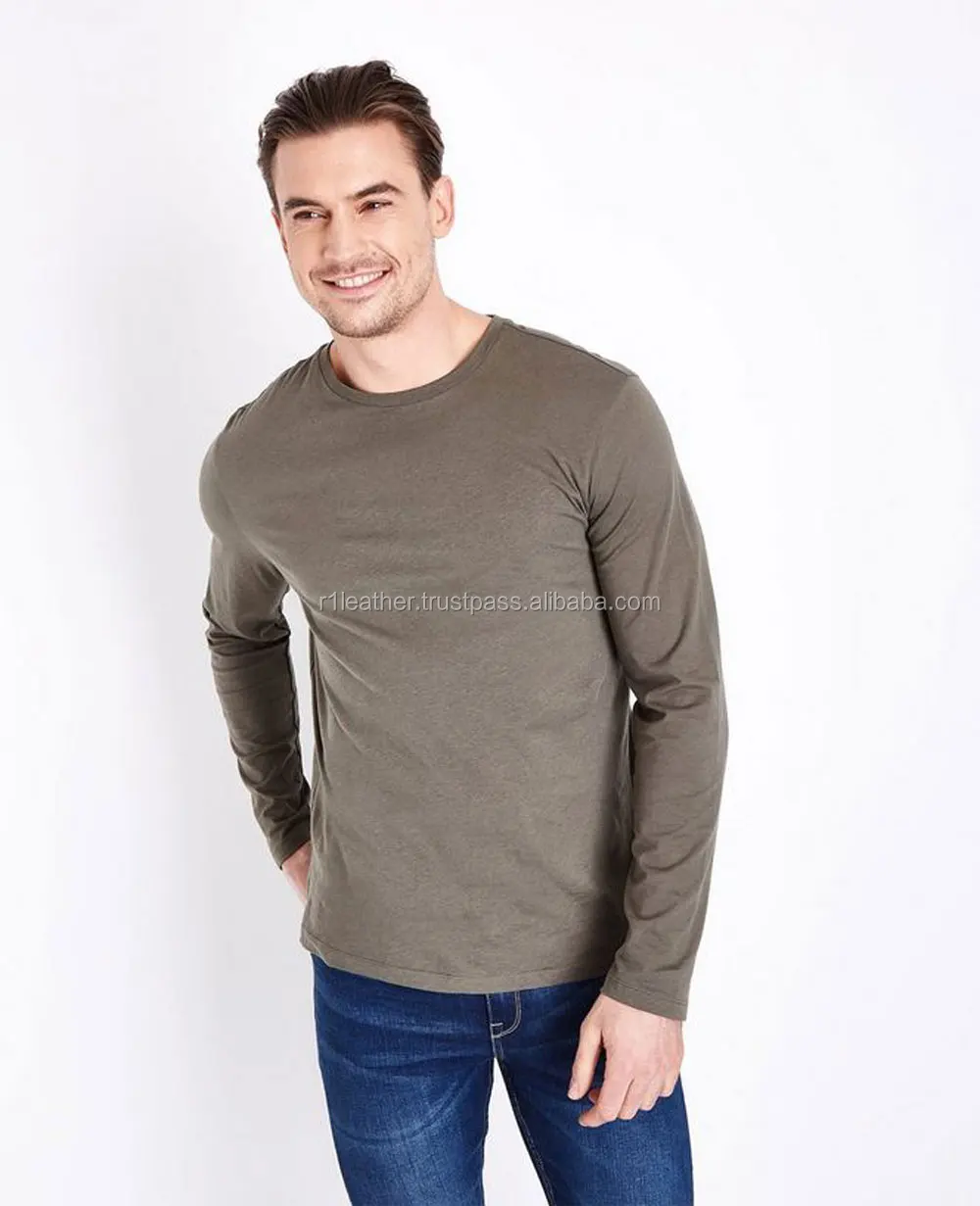 Men Round Neck Short Sleeve Summer Stripes Pure Cotton Tee Shirts