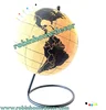 Handicraft Vintage Wooden World Map Globe Desktop Rotating Earth Globe Map Teaching Decor
