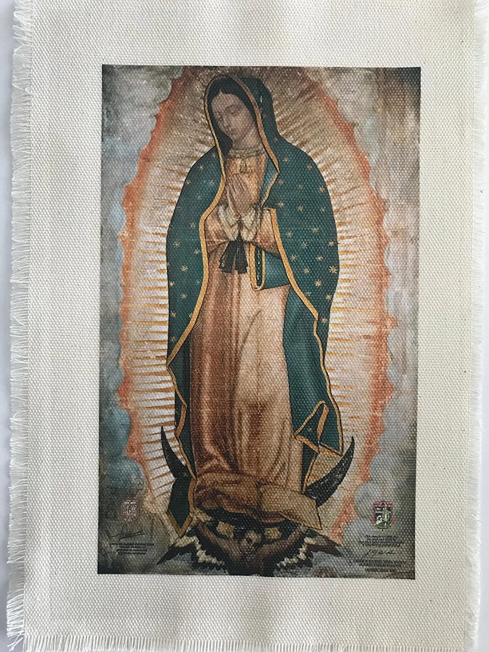 Authentic Laser Copy Of Our Lady Of Guadalupe Taken From The Original