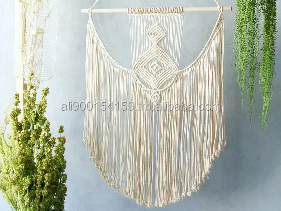 Triptych Wall Art Decoration Wall Hanging Macrame Decor Woven
