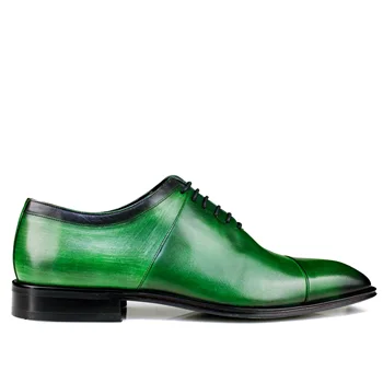green mens dress shoes