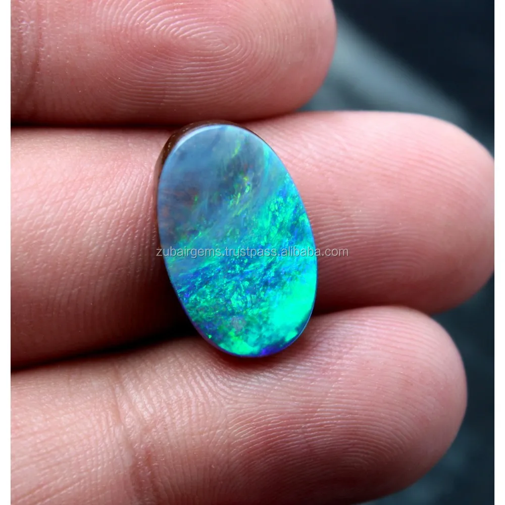 Opale Noble Doublet Australie - Cabochon 1.80 Carats - Pierre Précieuse Pour Bijouterie
