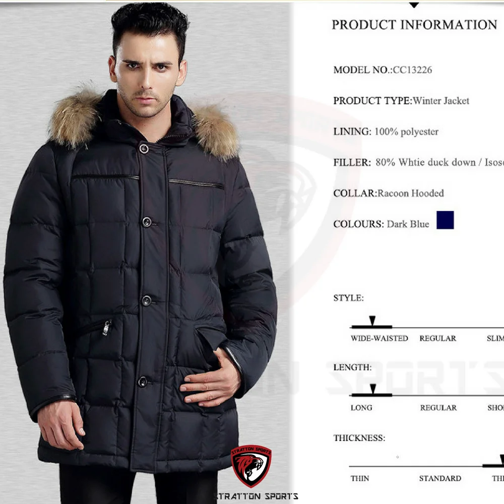 Highly Breathable Waterproof Custom Parka Jacket For Men Winter Custom