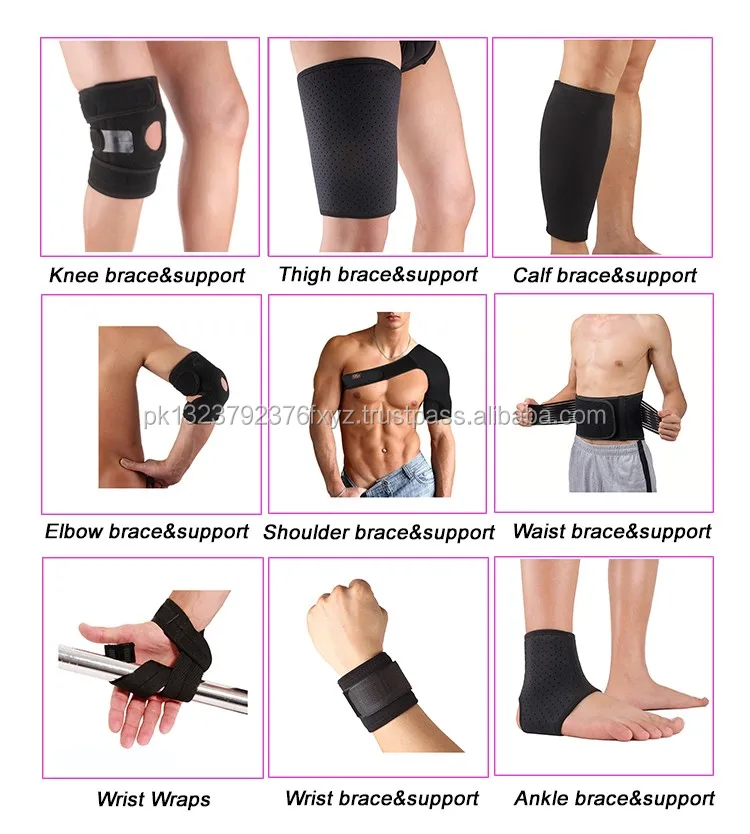 Sport Protection Knee Wraps Powerlifting For Fitness And Bodybuilding ...