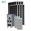 solar system kits 2kw on grid inverter with battery back up powered TV Air conditioner for home use garden