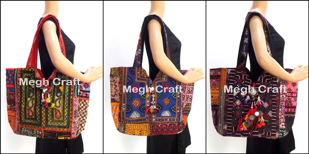 Resham And Mirror Work Traditional Shoulder Bag at Best Price in Ahmedabad  | Megh Craft Enterprise