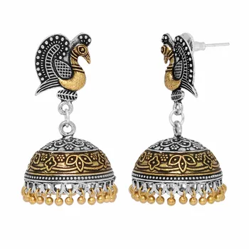 Image result for peacock dancing ear ring