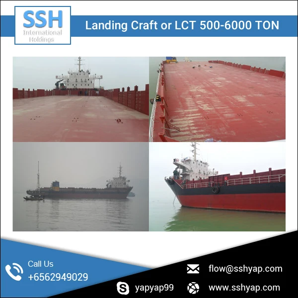
Top Quality LCT Landing Craft for Construction Supplies, Small Vehicles 
