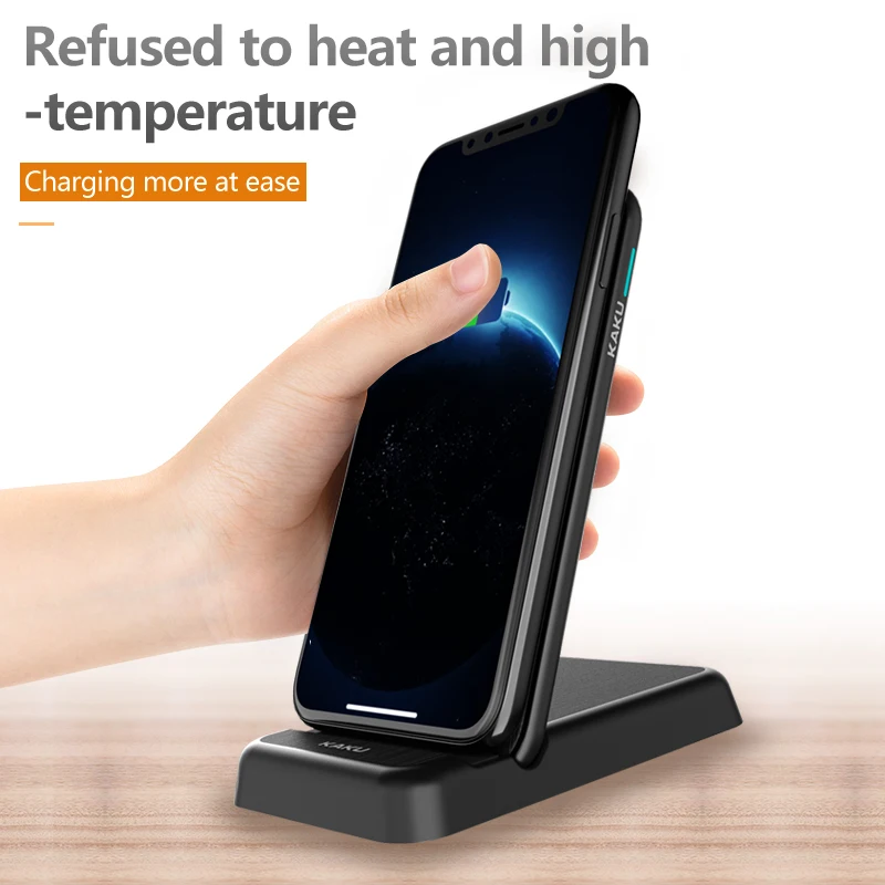 Real 15 Watt smartphone charging station cellphone charge wireless charger with stand