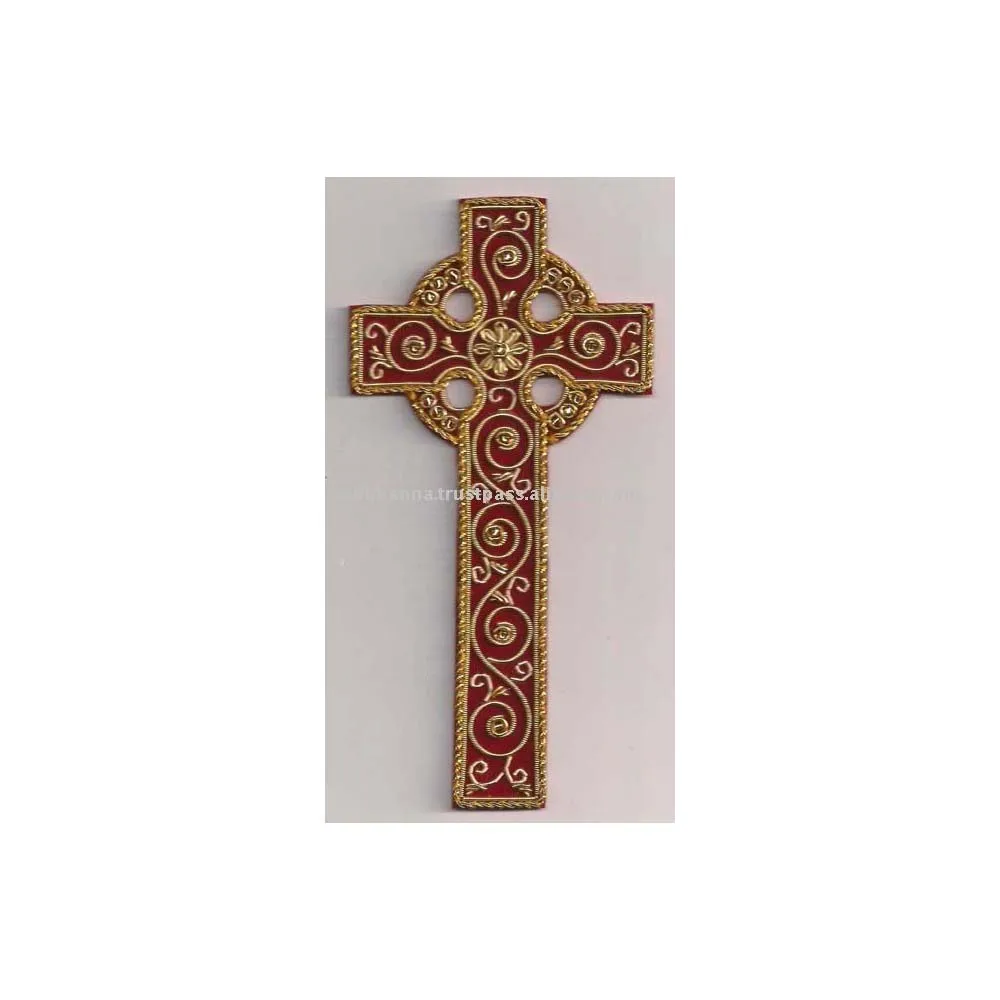 embroidered cross