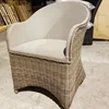 Indonesia Rattan Arm Chair Patio Furniture Restaurant Chair