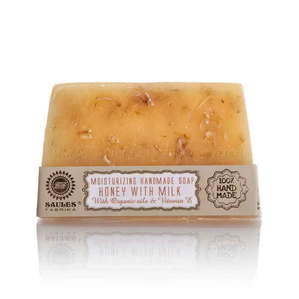 Honey with Milk  80g Bar Soap Saules Fabrika
