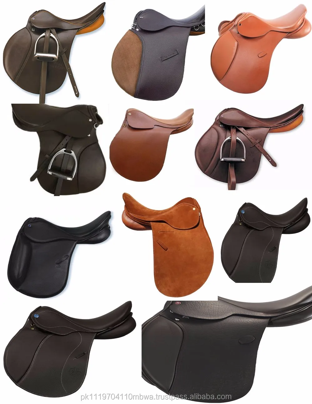 Western Classic Horse Leather Saddle And Polo Leather Saddles English