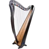 34 String Lever Back Round Harp