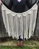 Arrow Pattern Macrame Woven Wall Hanging - Gypsy Chic Bohemian Hippie Aztec