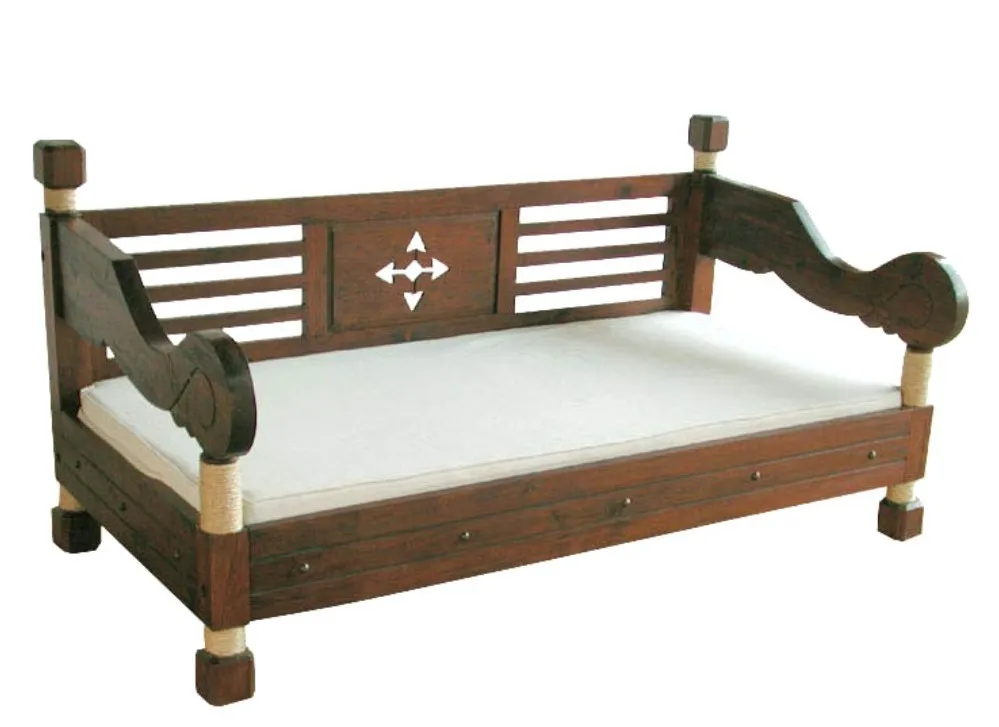 Antique Furniture Wooden Teak Sofa Bed Classic Bali Style - Buy Wooden ...