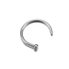 Basic titanium g23 piercing body jewelry open nose ring