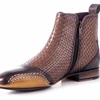 Woven Real Genuine Leather Men Dress Boots Men's From Turkey