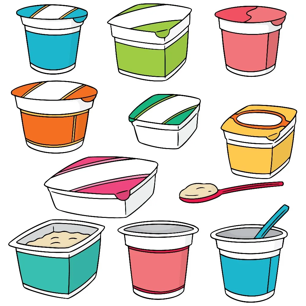 Йогурт раскраска для детей