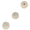 Pave Diamond Beads Ball Popular Design Finding Beads 925 Sterling Silver Wholesale Finding Jewelry